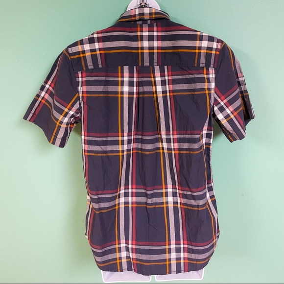 Tucker & Tate Gray Plaid Short Sleeve Button Up Boys Size L 10/12 NWT - Picture 6 of 8
